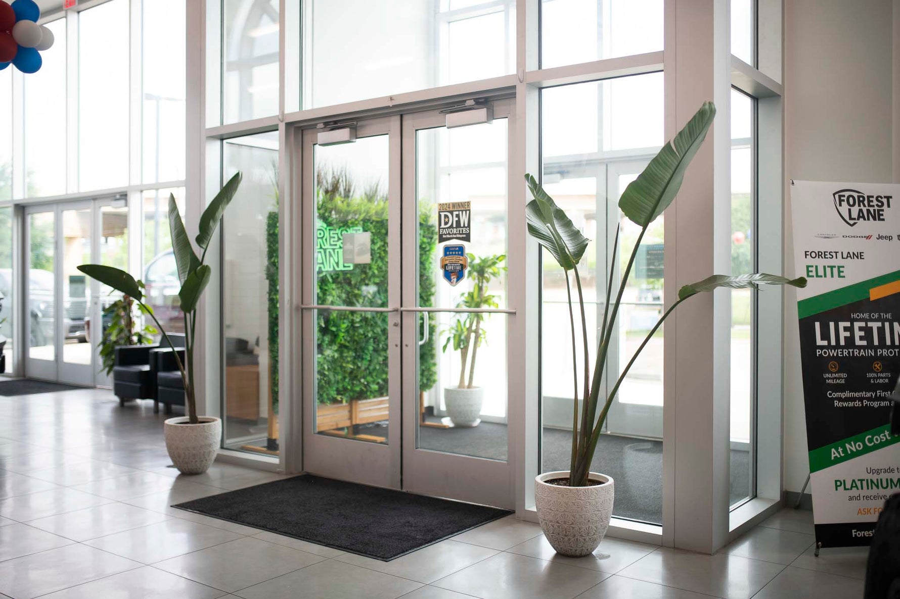 From Steel to Green: How Forest Lane Dodge Transformed Their Showroom with Live Plants
